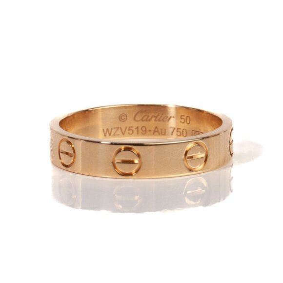 Authentic 18k Yellow Gold CARTIER Love Ring Size 5.5 - Picture 2 of 5